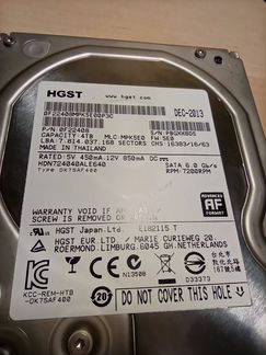 Жесткий диск hgst 4 Tb