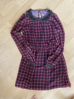 Платье Pepe Jeans S в клетку с цепочками