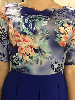 Платье синее