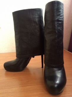 Сапоги Shy 36, пальто Luda Nikishina