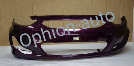 Бампер Хендай Солярис фиолетовый