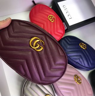 Сумка на пояс Гуччи Belt GG Marmont Gucci Сумка По