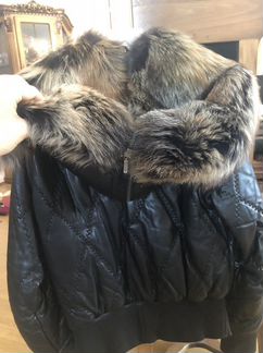 Куртка кожаная утепленная