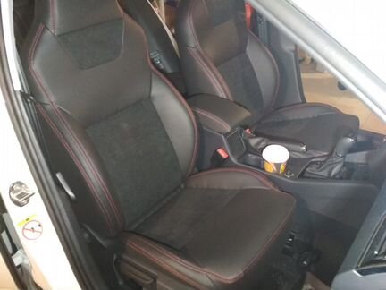 Чехлы Премиум Алькантара Octavia A7 (Hockey) Спорт