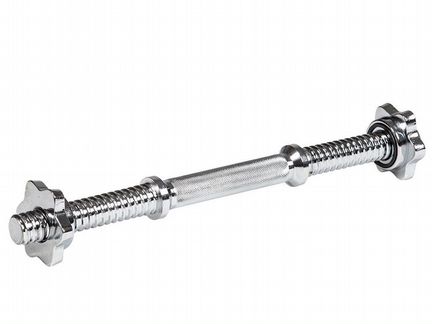 Гриф гантельный хромированный L-40см, D-26мм