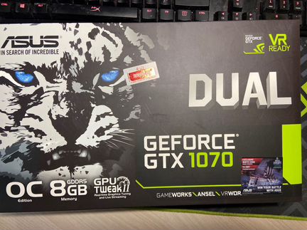 Видеокарта asus gtx 1070 dual