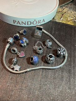 Браслет Pandora с шармами оригинал