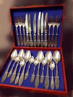 Набор столовых приборов мельхиор СССР