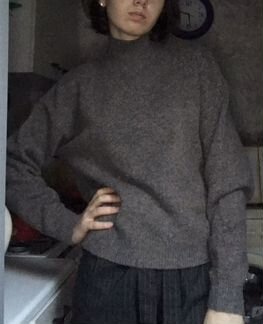 Свитер hm серо-коричневый