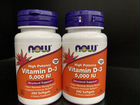 Now Foods витамин D3 (5000ме) -240 капс