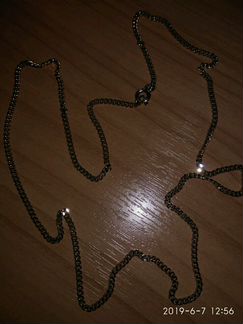 Цепь из серебра 925 с позолотой