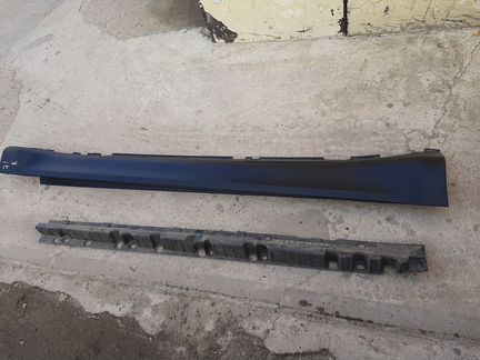 Е71 Х6 порог накладка усилитель правая без дефекта