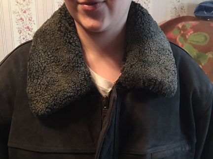 Дубленка с натуральным мехом xxxxl