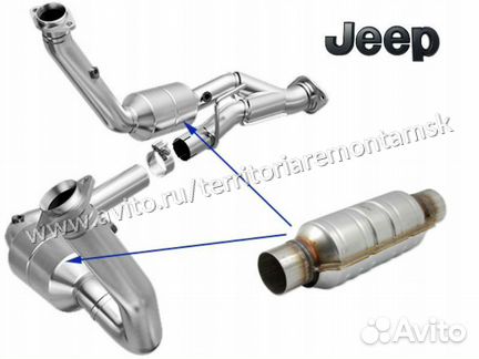 Катализатор Гофра Глушитель Jeep Cherokee
