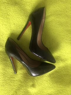 Туфли под крокодиловую кожу, р 36