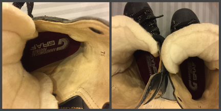 Коньки профессиональные graf и lange (bauer)