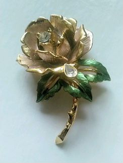 Брошь винтажная Английская роза