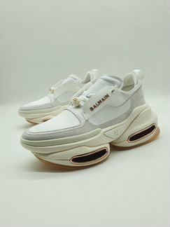 Кожаные кроссовки Balmain