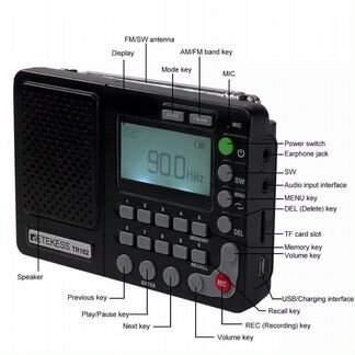 Всеволновый радиоприемник Retekess TR-102 FM/AM/SW