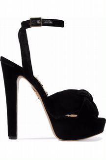 Charlotte Olympia, оригинал, бархатные босоножки