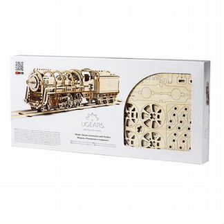 Конструктор 3D-пазл Ugears - Локомотив с тендером