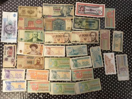 Банкноты СССР и зарубежные