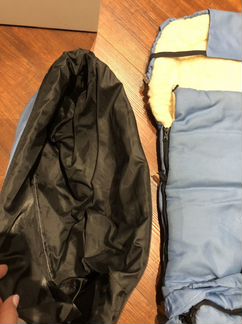 Меховой конверт на овчине в коляску