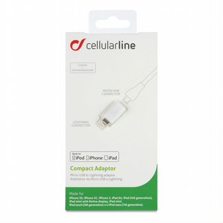 Адаптер microUSB - Lightning Cellular Line chadmfi