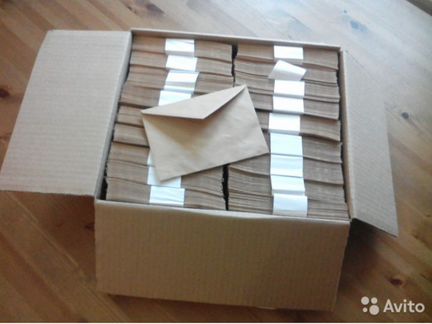 Крафт конверты С6 (11х16см) тысяча