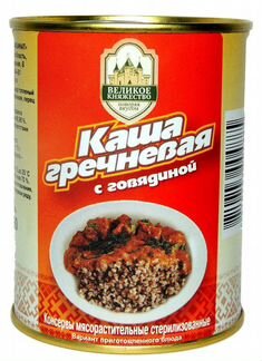 Каша с говядиной Калинковичского мкк, респ. Белару