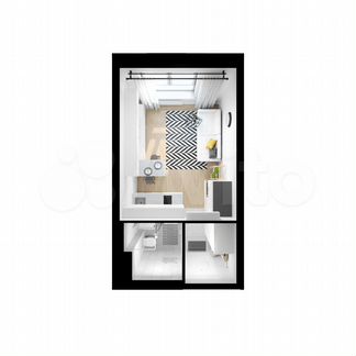 Квартира-студия, 20 м², 24/33 эт.
