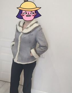 Автоледи короткая дублёнка натуральная 46-48