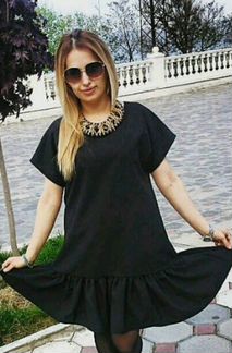 Платье с воланами. Sani Fashion. Новое