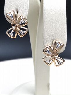 Золотые серьги 585 пробы РФ