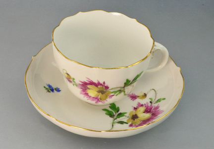 Чайная пара чашка блюдце Майсен Meissen