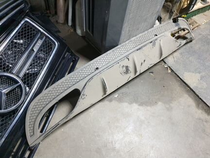 Юбка накладка бампера заднего Mercedes W205 C205