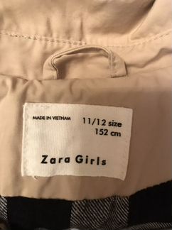 Плащ Zara для девочки 152 см. Б/У