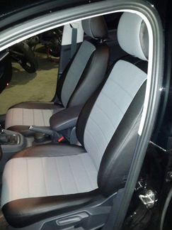 Модельные чехлы Фольксваген Джетта 6 из экокожи