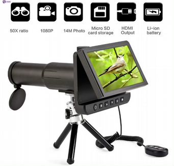 Цифровой Монокуляры бинокль Камера 50x1080P