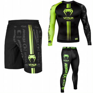 Детский комплект спортивной одежды (Logos green)