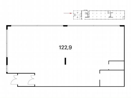 Сдам помещение свободного назначения, 122.90 м²