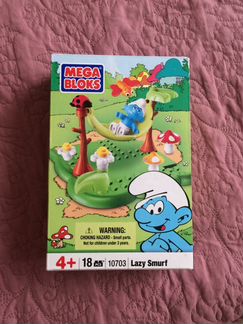 Игрушка mega bloks смурфики, новая