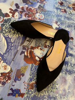 Туфли мюли иск замша