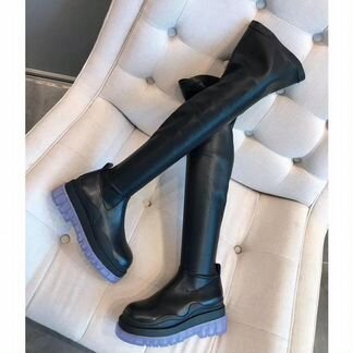 Ботфорты Bottega Veneta черные