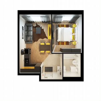 1-к квартира, 36.2 м², 22/25 эт.