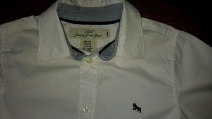 Фирменные однотонные рубашки. На 4-5 лет. б/у