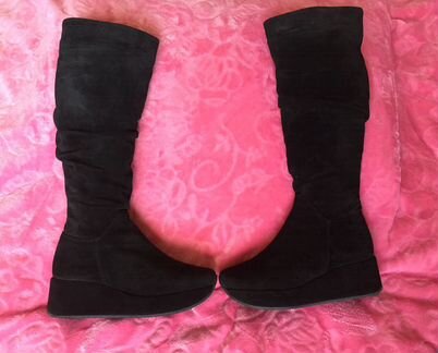 Сапоги зимние kelton на танкетке 36, 35 размер