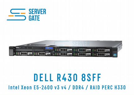 Сервер Dell R430 8SFF / 2xE5-2697v3 / 128 GB