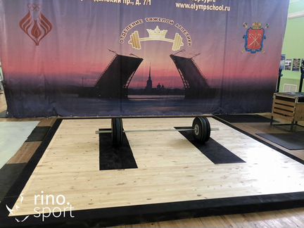 Помост тяжелоатлетический 4х4х0.1