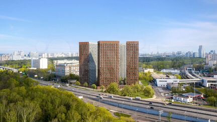 2-к апартаменты, 52.1 м², 3/28 эт.